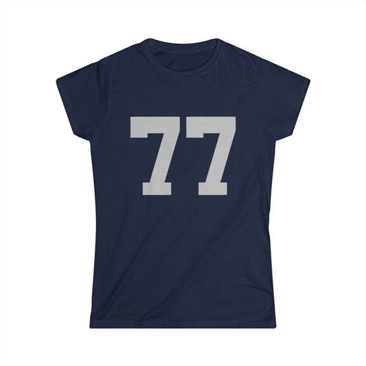 Casual Graphic Tee 77 - Trendy Women's Softstyle Shirt, Comfortable Everyday Wear, Unique Gift for Her, Sports Apparel, Fashion Statement
